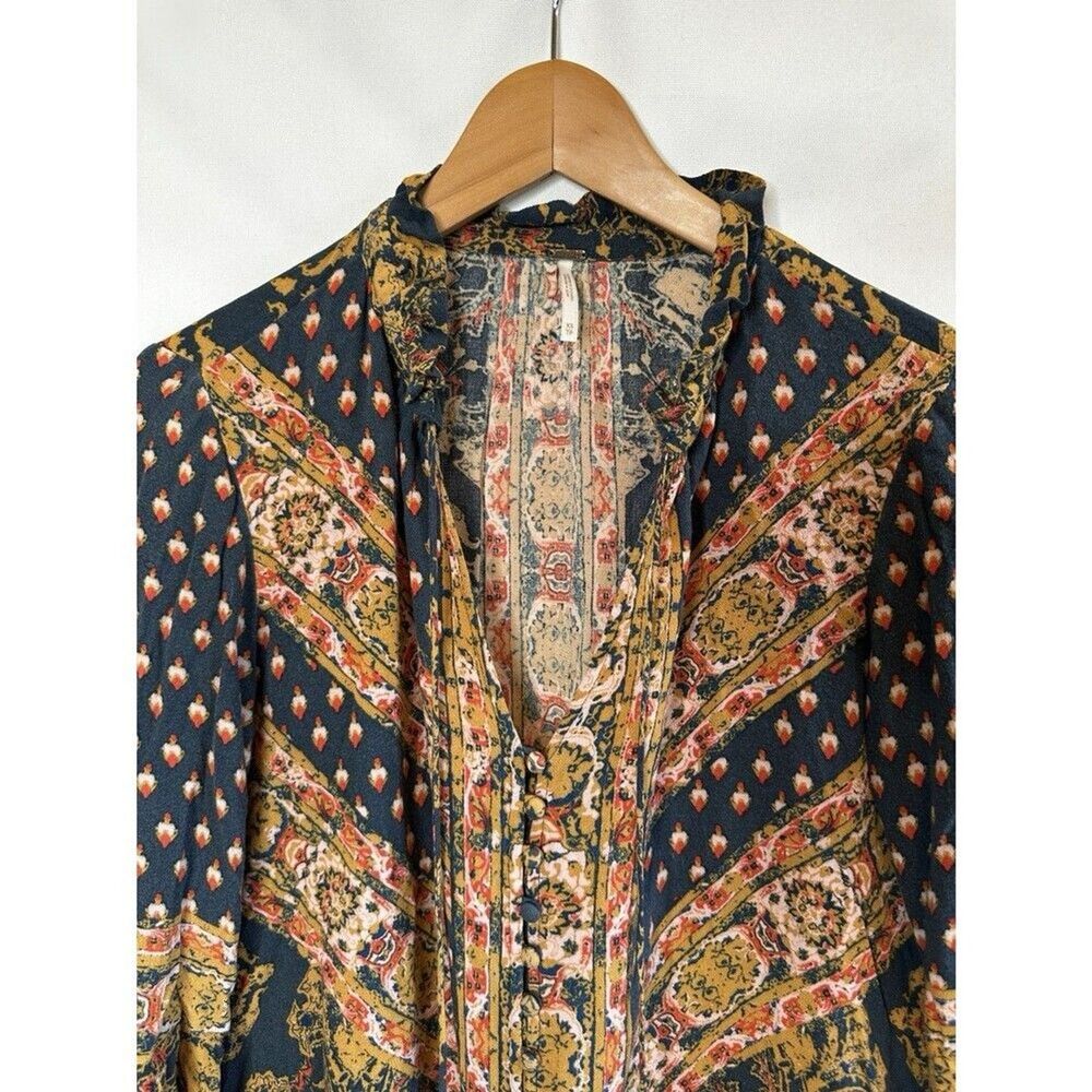 Free People Magic Mystery Tunic Top Hippie Top Tunic XS Festival Sleeve Festival - Picture 9 of 11